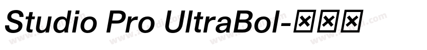 Studio Pro UltraBol字体转换 Studio Pro UltraBol字体转换